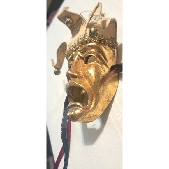 Wayne KLESKI Katherine's Collection Jester Theater Mask MARDI GRAS Bacchanalia - Picture 9 of 16
